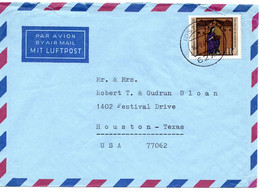 56969 - Bund - 1981 - 110Pfg. Hildegard Von Bingen EF A LpBf IDSTEIN -> Houston, TX (USA) - Storia Postale