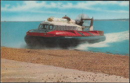 Hovertravel Hovercraft, C.1960s - Salmon Postcard - Hovercrafts