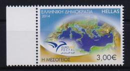 GREECE STAMPS EUROMED POSTAL/THE MEDITERRANEAN ( PERFORATED ALL AROUND)  -2014-MNH-COMPLETE SET - Nuovi