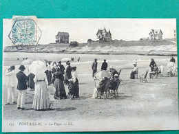 17 , Pontaillac , La Plage Et Les Villas En 1906 - Otros Municipios