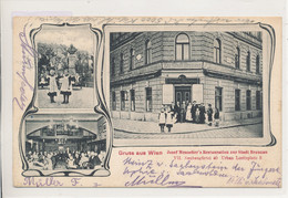 AK Wien VII - Neubaugürtel Restauration Zur Stadt Braunau J. Menscher 1909 - Other & Unclassified