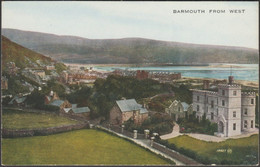 Barmouth From West, Merionethshire, 1925 - Valentine's Valesque Postcard - Merionethshire