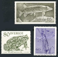Suède Sweden Schweden 1979 Grenouille Frog Frosch Dragonfly, Libellule (Yvert 1057, Michel 1075, Scott 1295) - Unclassified