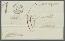 India - Pre Adhesives: 1841, Vollständiger Brief Aus Kalkutta Nach Bordeaux, Mit - ...-1852 Prephilately