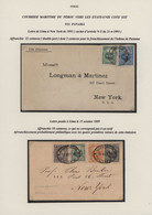 Peru: 1889/1893, Two Covers From Lima To New York VIA PANAMA, One Cover Sent In - Peru