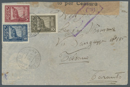 Aegean Islands: 1932, Freimarken 30 Centesimi Sowie 5 Und 10 Lire Mit Wasserzeic - Aegean