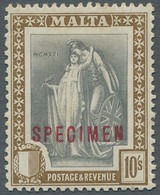 Malta: 1886-1922, Drei Hohe Freimarkenwerte, Königin Victoria, 5 Sh. Ungebraucht - Malta