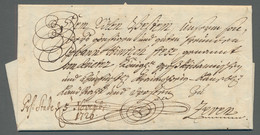 Hannover - Vorphilatelie: 1726, Schnörkelbrief Mit Vollem Inhalt Und Rückseitige - Prephilately