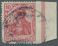Deutsches Reich - Germania: 1905, Germania, 10 Pfg. Dunkelkarminrot, Mit Seltene - Used Stamps