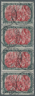 Deutsches Reich - Germania: 1905-12, 5 Mark Reichsgründungsfeier Grünschwarz/dun - Used Stamps