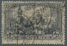 Deutsches Reich - Germania: 1919, Denkmal Kaiser Wilhelm I., 3 Mark Kriegsdruck - Used Stamps