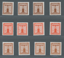 Deutsches Reich - Dienstmarken: 1942, Dienstmarken Je 4 Stück Der 3, 8 Und 24 Pf - Officials