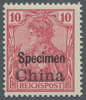 Deutsche Post In China: 1901, 10 Pfennig Reichspost Karmin Mit Aufdruck "Specime - China (offices)