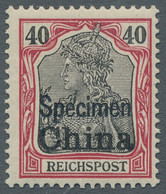 Deutsche Post In China: 1901, 40 Pfennig Germania Reichspost Mit Aufdruck "Speci - China (offices)