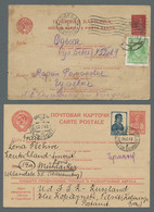 Sowjet Union: 1928-1948, Partie Mit 9 Gelaufenen Paketkarten (davon 2 Frankiert) - Covers & Documents