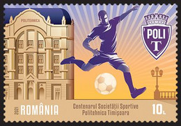 Romania 2021 - Centenary Of The Politehnica Timișoara Sports Society - / Set 1 Stamp - Unused Stamps