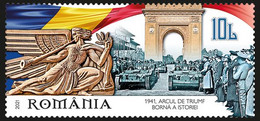 Romania 2021 - The Arch Of Triumph, A Historical Landmark (1941-2021) - Set 1 Stamp - Ungebraucht