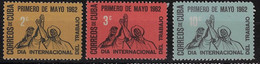 CUBA 1962. PRIMERO DE MAYO. DÍA DEL TRABAJO. MNH. EDIFIL 924/26. - Unused Stamps