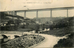 Busseau D'ahun * Vue Sur Les Deux Pont * Route * Ligne Chemin De Fer De La Creuse - Autres & Non Classés