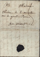 Normandie 61 ORNE Argentan Marque Postale ARGENT à Goulet Le 19 JUIL 1775 Lenain N°2 25X4 Noir Taxe Manuscrite 5 - 1701-1800: Voorlopers XVIII