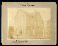 Fotografia Antiga De Casa Portugueza "VILA FREIRE  Fachada De Traz"  (Cruz Quebrada ??). Old Sepia Photo PORTUGAL - Antiche (ante 1900)