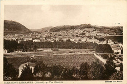 Clermont L'hérault * Vue Générale Sur La Commune * Gare * Ligne Chemin De Fer - Clermont L'Hérault