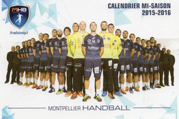 MONTPELLIER HANDBALL - Calendrier Mi-Saison 2015-2016 - Balonmano