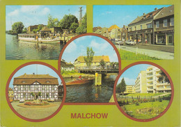 D-17213 Malchow - Alte Ansichten - Dampfer - Lange Straße - Drehbrücke - Neubauten - Nice Stamp - Plau