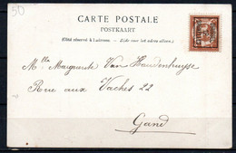 PREO 33 Op Postkaart - Typos 1906-12 (Wappen)