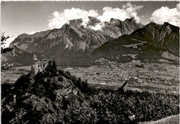 Ruine Wartenstein, Maienfeld Mit Falknis (372) - Stein