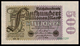 P110d Ro109d DEU-125h   500 Million Mark 01-09-1923. UNC NEUF!!! - 500 Mio. Mark