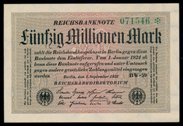 P109b Ro108e DEU-123h. 50 Million Mark 1923 UNC NEUF - 50 Mio. Mark