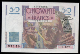 France 50 Francs Le Verrier 24-08-1950 SPL - 50 F 1946-1951 ''Le Verrier''