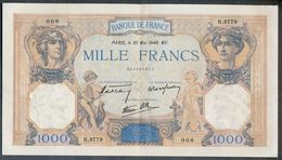 1000 Francs 30/05/1940 SUP+ !!! - 1 000 F 1927-1940 ''Cérès E Mercure''