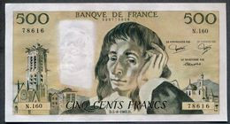 500 Francs  05/08/1982 SPL- - 500 F 1968-1993 ''Pascal''