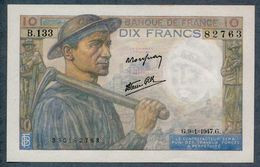 10 Francs 9=1=1947   AUNC / SPL - 10 F 1941-1949 ''Mineur''