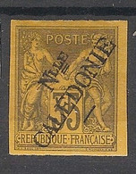 NOUVELLE CALEDONIE - 1892 - N°Yv. 18a - Type Sage 35c Violet Sur Jaune - Type II - Neuf * / MH VF - Unused Stamps