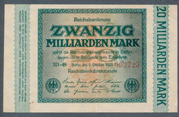 Pick118a  Ro115b  DEU-137g - 20  Milliard Mark 1923 ** XF ** - 20 Miljard Mark