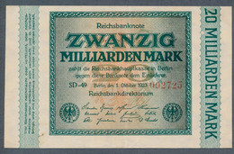 Pick118a  Ro115b  DEU-137g - 20  Milliard Mark 1923 ** XF ** - 20 Mrd. Mark