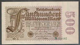 P110d Ro109d DEU-125h   500 Million Mark 01-09-1923. UNC NEUF!!! - 500 Mio. Mark