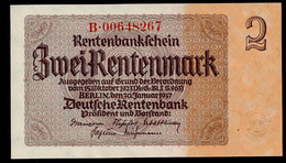 P174b Ro167c DEU-223c  2 Rentenmark 1937 UNC NEUF! - 2 Rentenmark