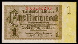 P173b Ro166b DEU-222b 1 Rentenmark 1937 UNC NEUF! - 1 Rentenmark