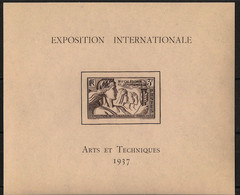 NOUVELLE CALEDONIE - 1937 - Bloc Feuillet BF N°Yv. 1 - Exposition Internationale - Neuf * / MH VF - Blocchi & Foglietti