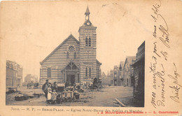 62-BERCK-PLAGE-EGLISE NOTRE DAME DES SABLES ET MARCHE - Berck