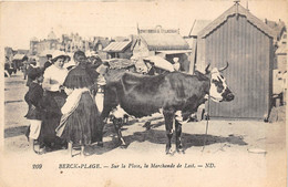 62-BERCK-PLAGE-SUR LA PLAGE LA MARCHANDE DE LAIT - Berck