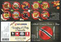 TRINIDAD & TOBAGO 2021 AUTHENTIC LOCAL CUISINE FOOD GASTRONOMY SELF ADHESIVE BOOKLET OF 10 STAMP MNH (**) - Unused Stamps