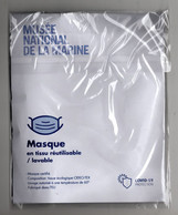 Masque  Musée National De La Marine Tissu Réutilisable/lavable - Bateaux