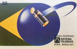 Phone Card Made By Telebras In 1997 - Series Brasilsat - On February 28, 1994, Brazil Launched The Second Generation Of - Spazio