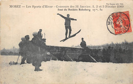 39-MOREZ- LES SPORTS D'HIVER- CONCOURS DES 31 JANVIER 1 2 ET 3 FÉVRIER 1909 SAUT DU SUÉDOIS RECHNBERG - Morez