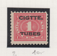 Verenigde Staten Scott-cat.Postal  Fiscals Cigarette Tubes Stamps RH2 - Revenues